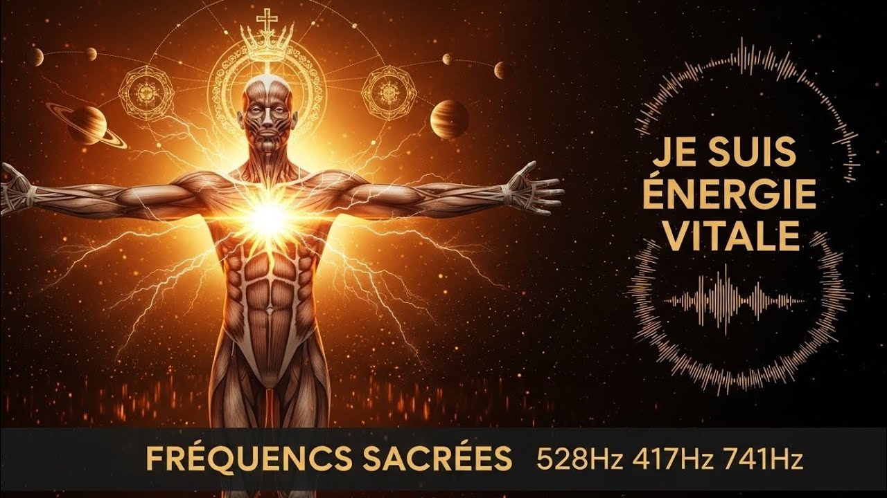 Je Suis Énergie Vitale | Méditation 528Hz 417Hz 741Hz | Activation Fréquences Sacrées