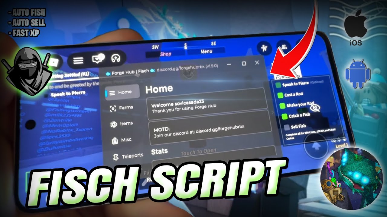 Fisch Script Mobile - How To Get a Script in Fisch (Fisch Script No Key) Fisch Macro Mobile (2026)