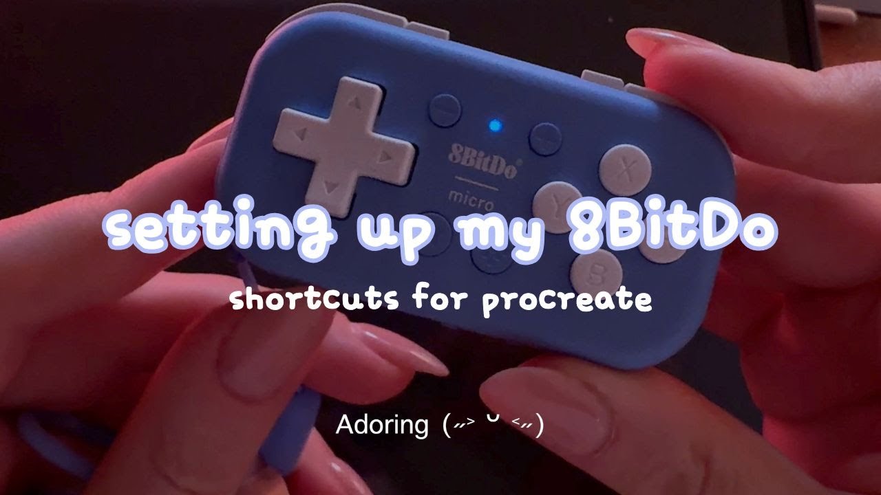 how I setup 8BitDo micro shortcuts with Procreate | how to use the 8BitDo micro with Procreate