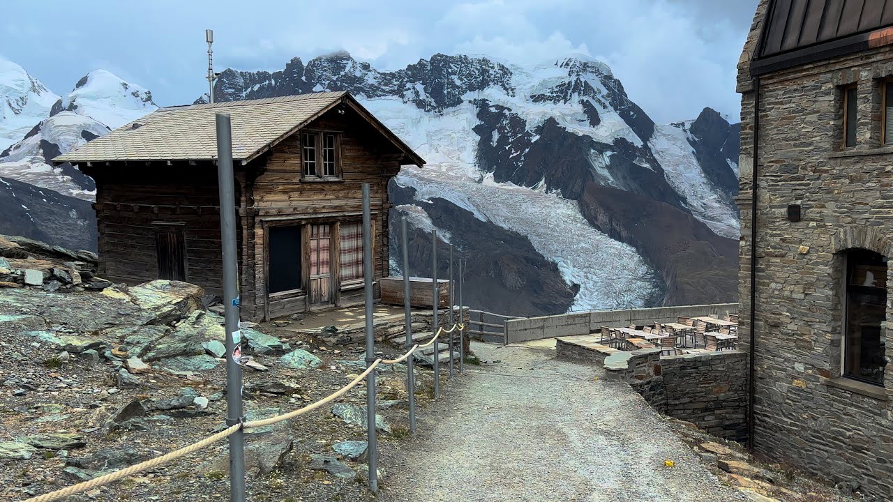 Zermatt, Switzerland - Walking at Gornergrat Summit 4K