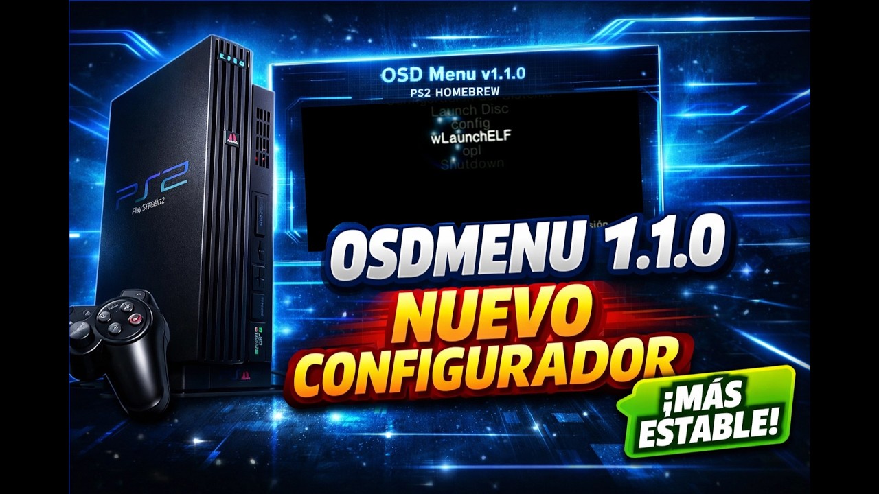 ¡Instala OSDMenu 1.1.0 en tu PS2 FÁCIL con Kelfbinder! Nuevo Configurador y Más Estable