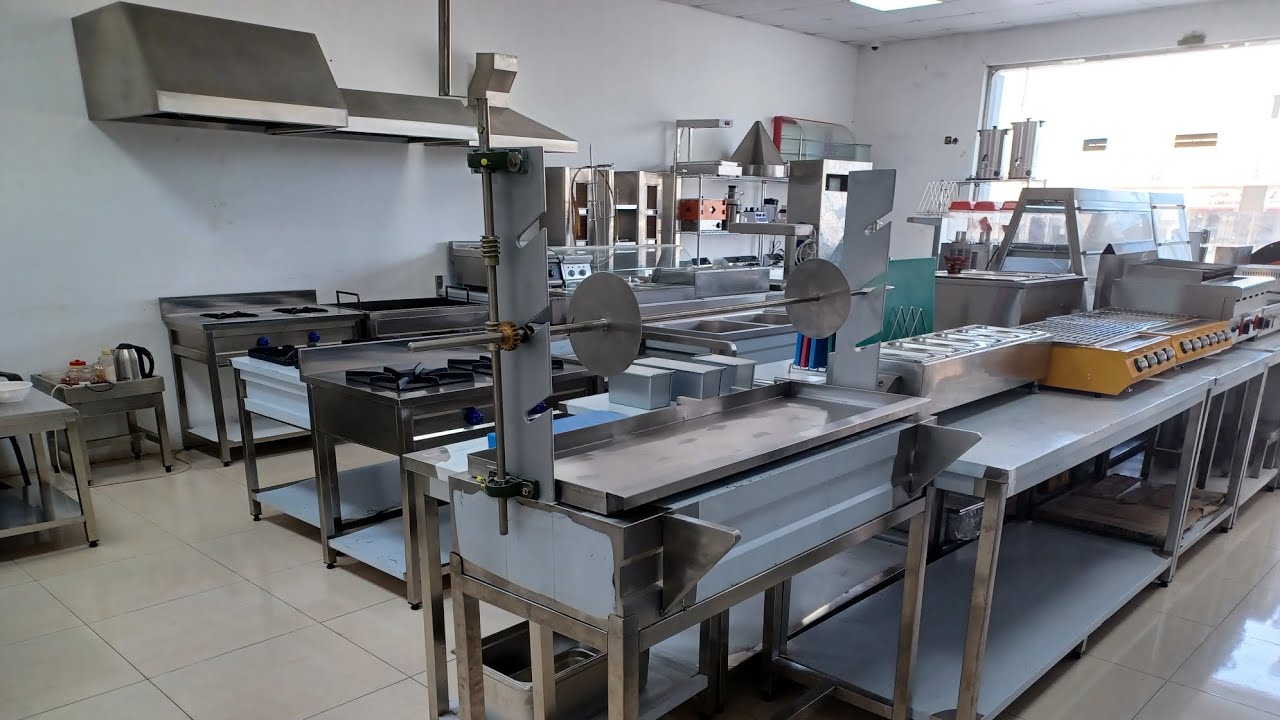 Stainless Steel Charcoal Shawarma machine #fabrication #kitchen equipments