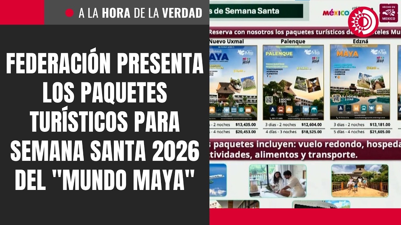 Federación presenta los paquetes turísticos para  Semana Santa 2026 del 