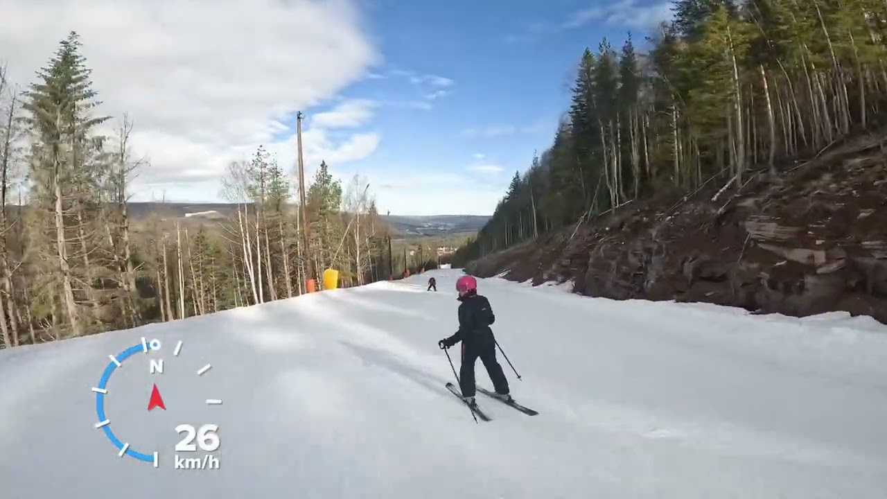 Kläppen Lämmeltåget 2840 m. Följ med oss hela pisten ner