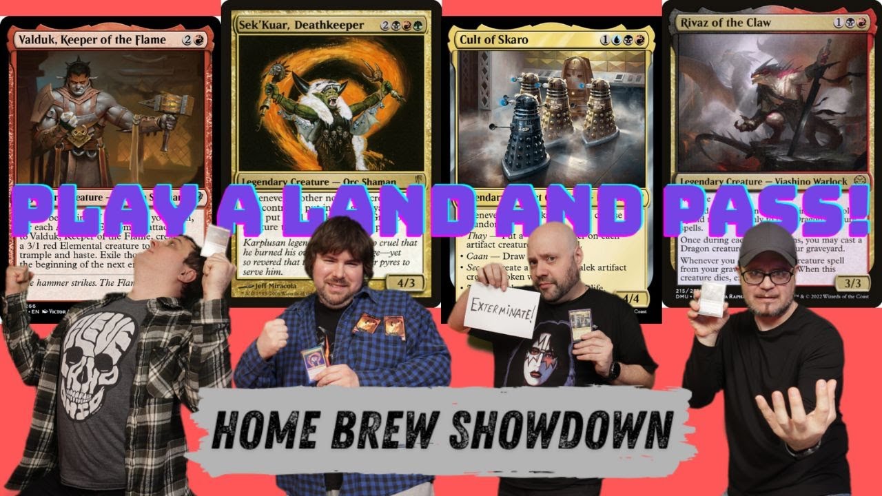 EPIC Home Brew Showdown Valduk vs Sek'Kuar vs Skaro vs Rivaz  #MTG #mtggameplay #edh #mtgcommander