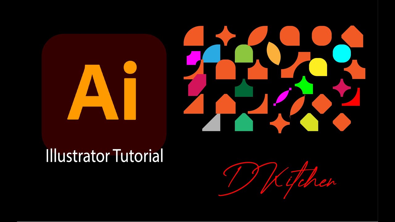 Illustrator Tutorial - Easy way l Basic Shape Create l Lesson