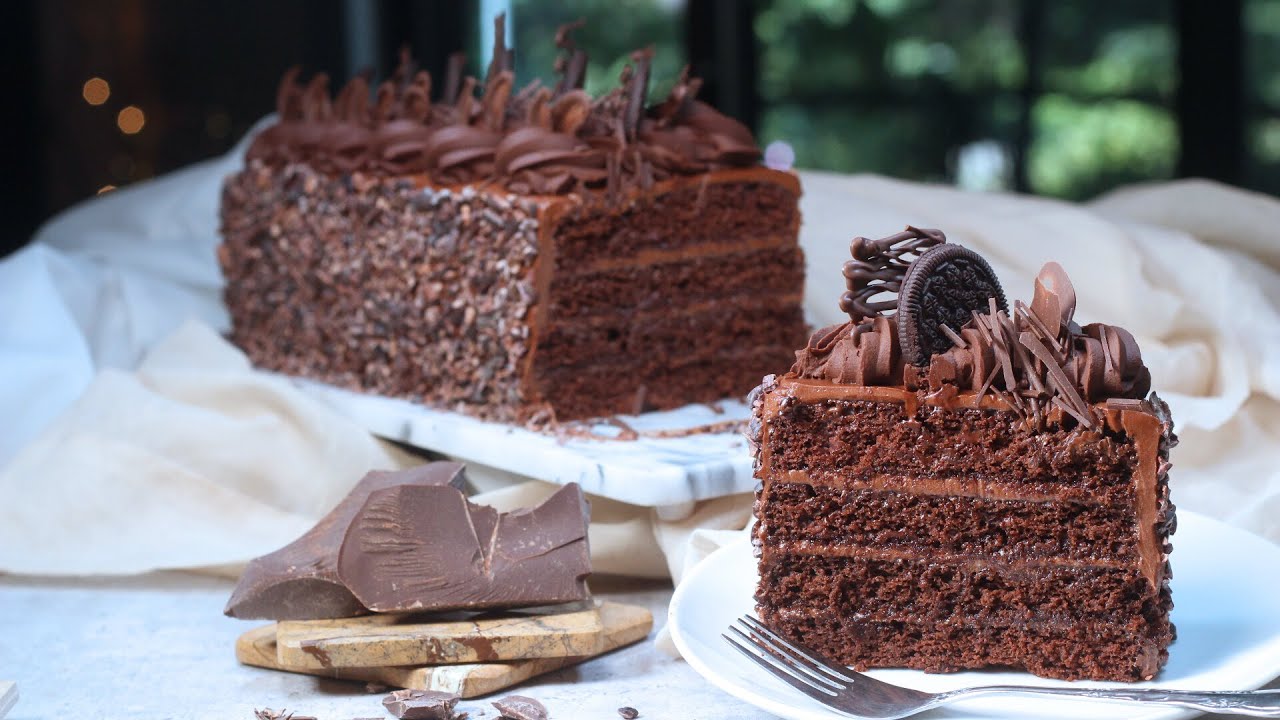 Vegan Double Fudge Chocolate Cake