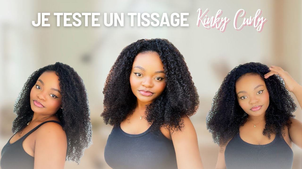 JE TESTE UN TISSAGE BOUCLÉE || MONGOLIAN KINKY CURLY DE CHEZ I SEE HAIR 💕