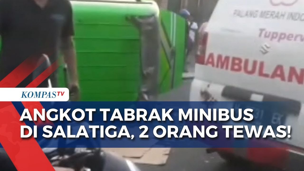 Angkutan Umum Tabrak Minibus hingga Terlempar Sejauh 40 Meter! 2 Orang Tewas, 12 Luka-Luka