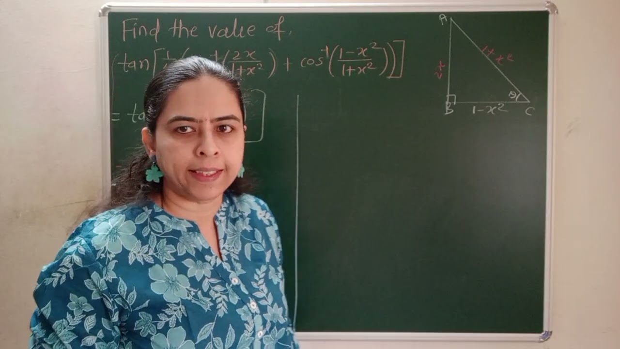 Find the value of, tan[1/4(sin^-1(2x/1+x^2) + cos^-1((1-x^2)/1+x^2))]