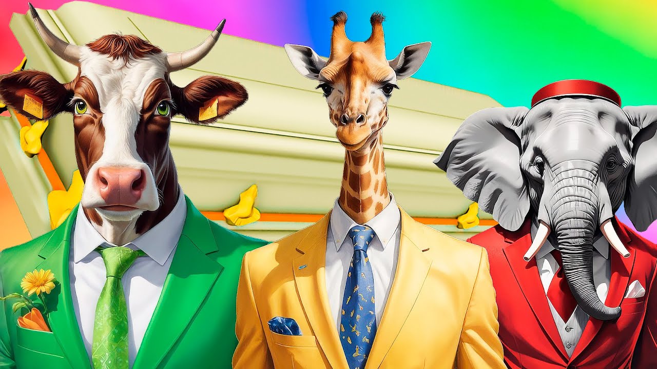 Funny Fish Animals (Elephants, Cows, Giraffes) - Coffin Dance Song (COVER) *PART 3*