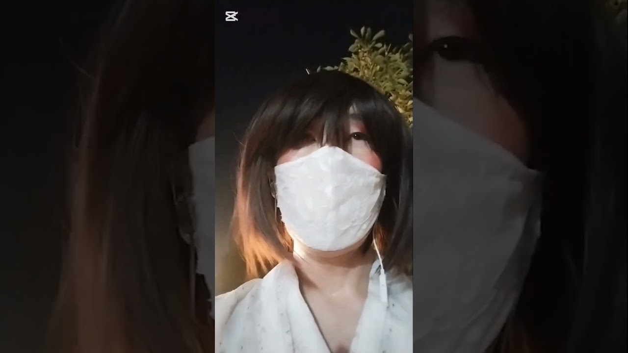 【女装】夜の上野公園お散歩