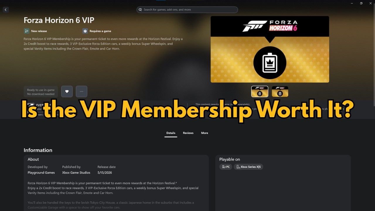 Forza Horizon 6 VIP Membership - Is It Worth It? (2x Credits, Exclusive Cars & Tokyo House)