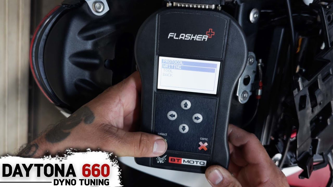 BT Moto Handheld Tuner install Daytona 660! #tune