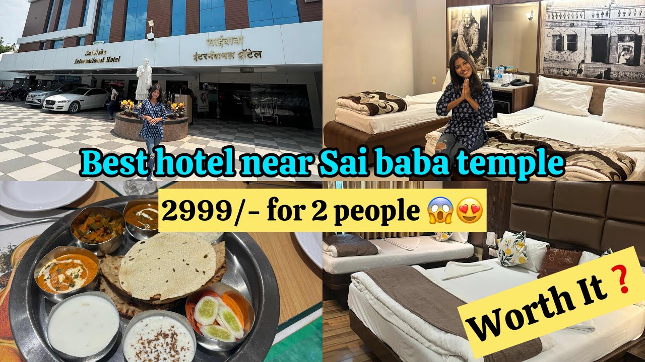 Luxury hotel in shirdi 2999/- for 2 people 😱 | Sai baba international | The first hotel in Shirdi 🙏🏻
