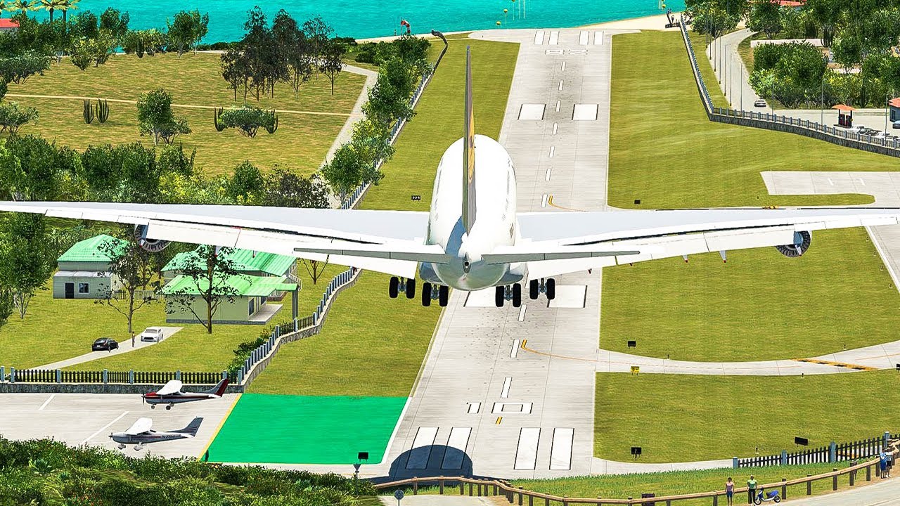 Landing Big Planes at St. Barth Airport! | X-Plane 11 | Luggaaa