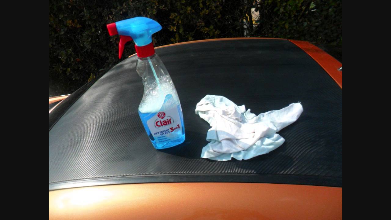 FAIRE son TOIT de voiture en CARBONE adhésif pour 18, 50 € !!!