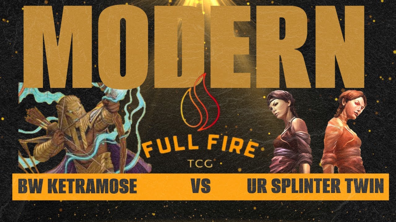UR Splinter Twin VS BW Ketramose MTG Modern paper gameplay