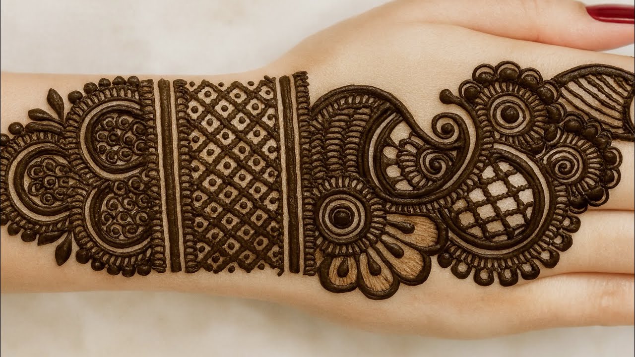Beautiful full back hand bridal mehndi design | mehndi | henna #mehndi #mehandi #henna #shorts #new 
