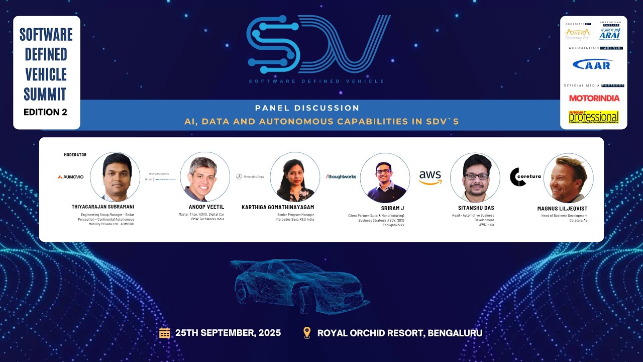 Panel - AI, Data, and Autonomous Capabilities in SDVs | SDV SUMMIT 2025 -