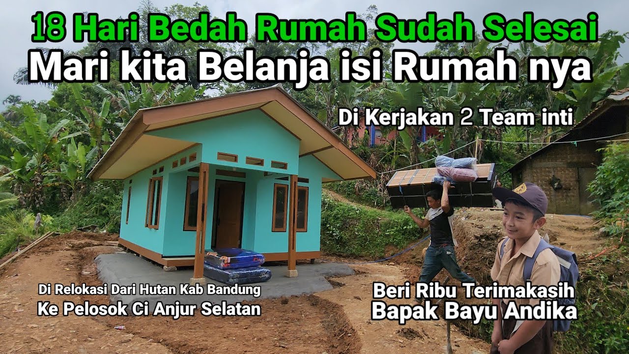 Belanja isi Bedah Rumah Keluarga Yang Tinggal Di Hutan 