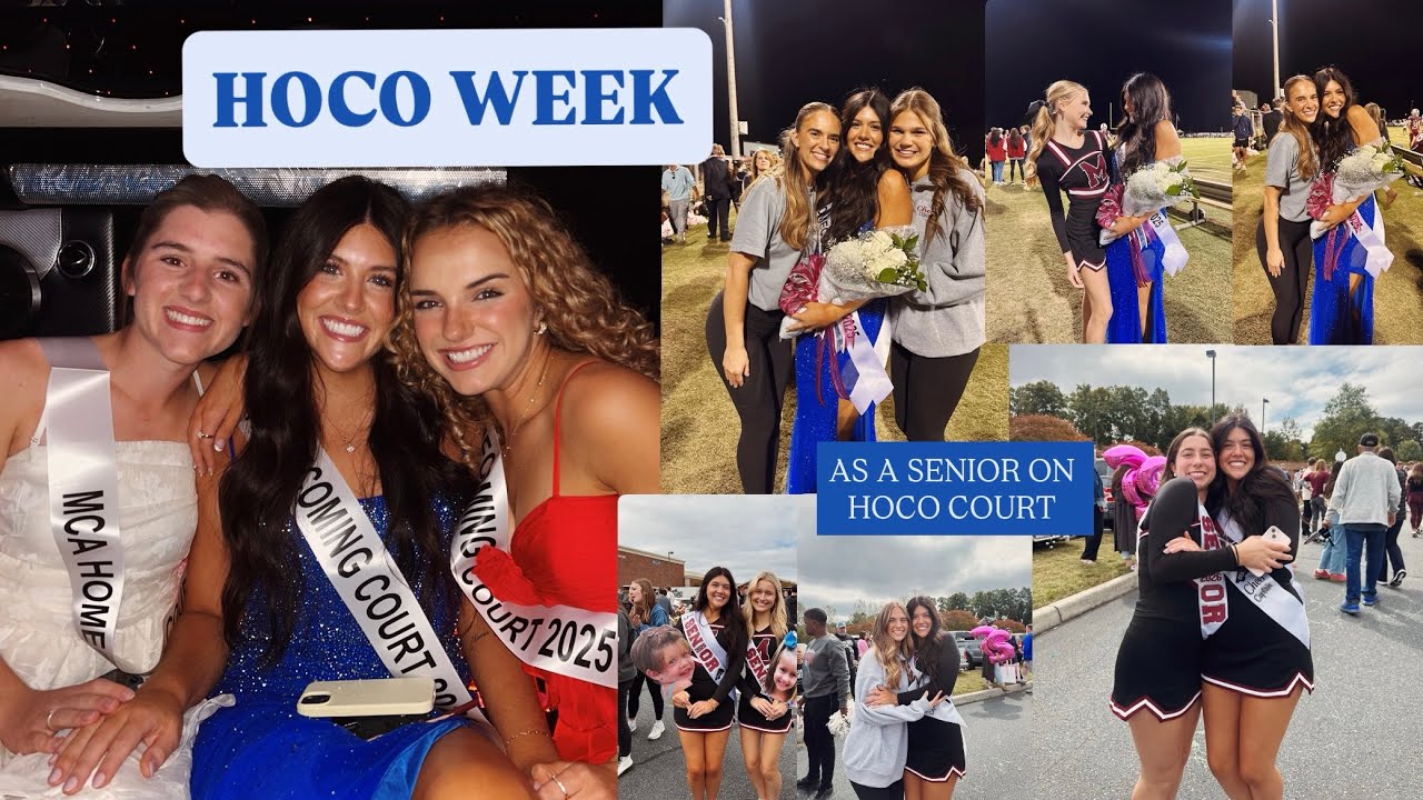 HOCO WEEK!! as a senior on homecoming court!! 