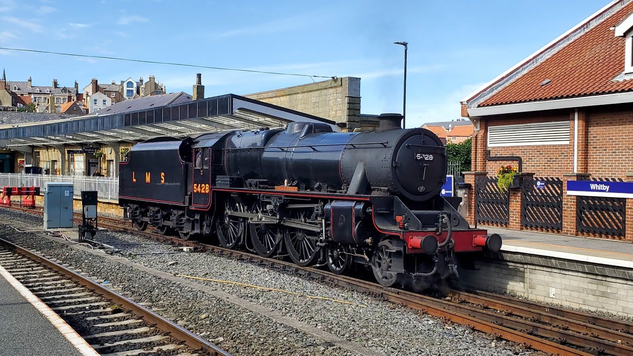 LMS Stanier Class 5 5428 Eric Treacy at Whitby (06/08/2023)