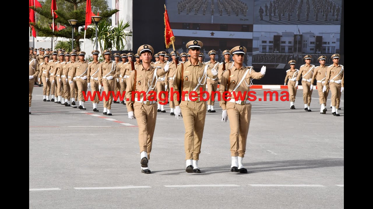 الجزء الأول من حفل تخرج أفواج مدرسة تكوين أطر القوات المساعدة ببنسليمان برسم الموسم 2023/2022