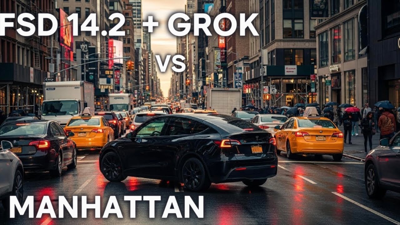 Can FSD 14.2.1.25 + Grok Navigate Manhattan?