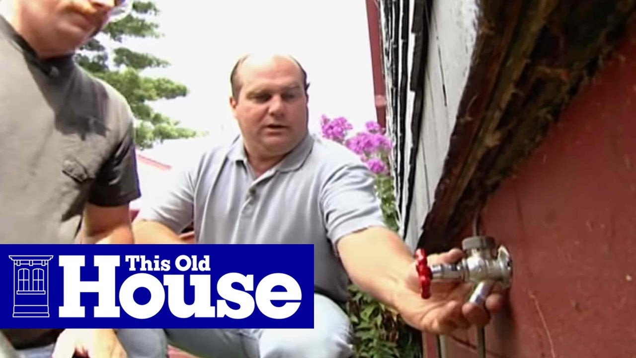 How to Install a Frost-Proof Faucet | This Old House