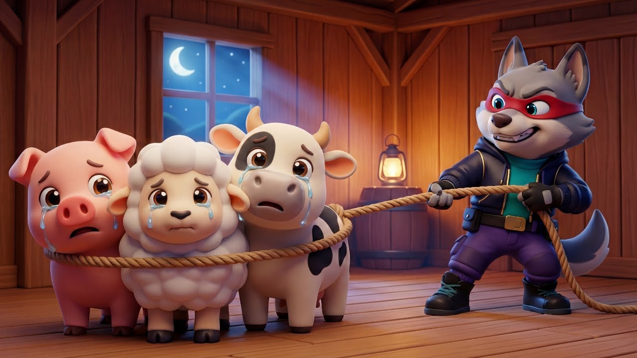 The Wolf Stole the Farm Animals 🐺😱 | Old MacDonald Runs Everywhere Looking!