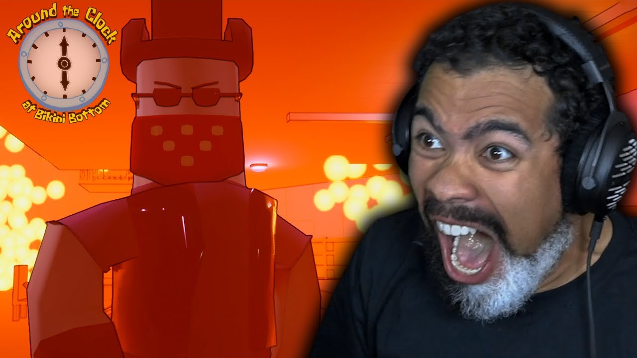 DENNIS IS REALLY A BOSS IN THIS GAME?! - Around the Clock at Bikini Bottom