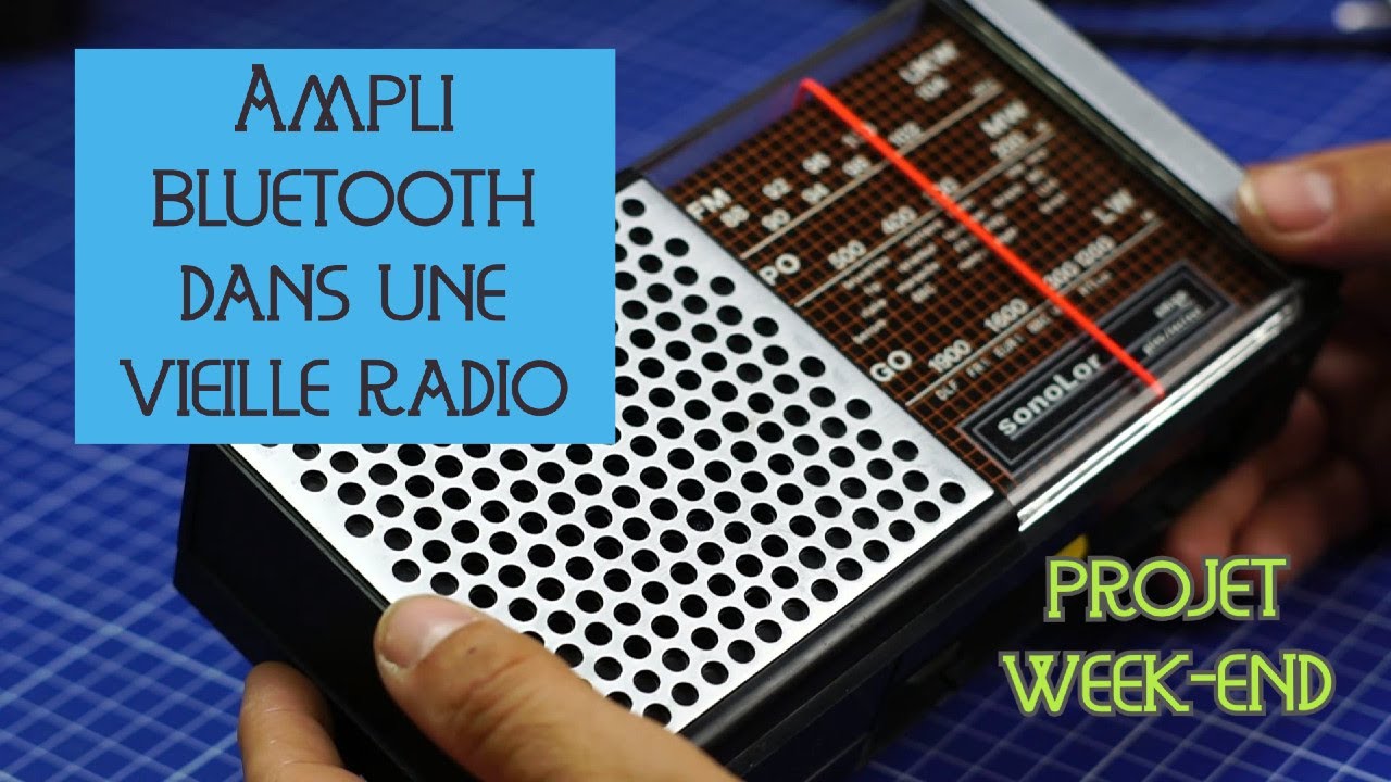 Intégrer un ampli bluetooth dans une vieille radio HS - DIY du week-end