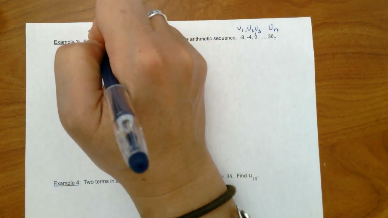 Arithmetic Sequences (IB DP Analysis and Approaches SL 1)