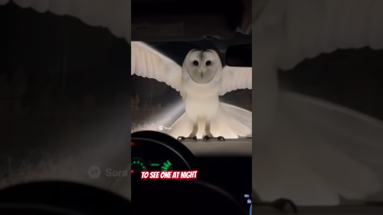 &ldquo;White Owl Lands on Our Car at Night&hellip; The Meaning Will Shock You 😱