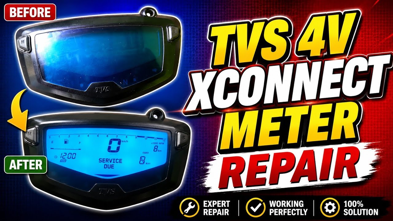 TVS 4V X Connect Digital Meter Repair | Partial Fix 100% Working