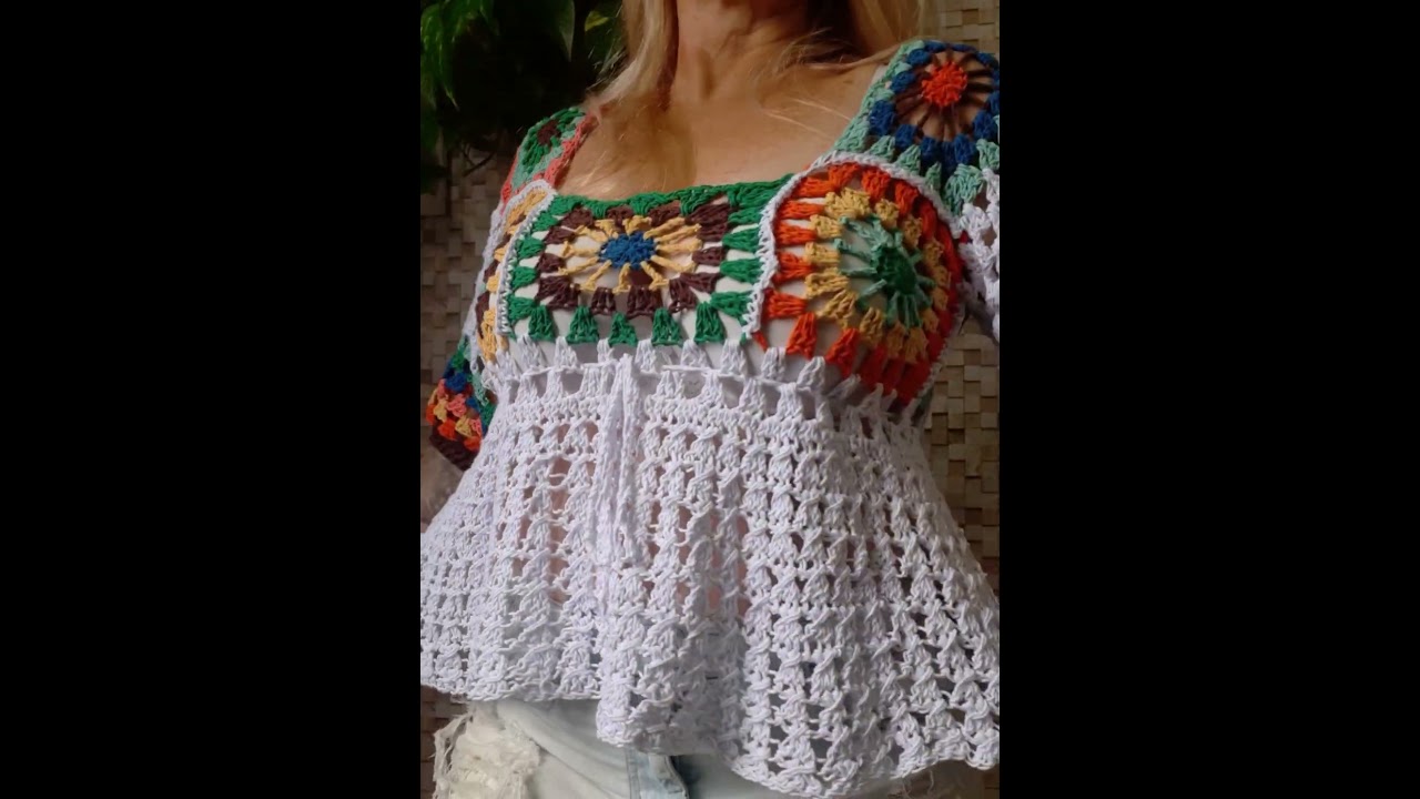 BLUSA DE CROCH&Ecirc; F&Aacute;CIL - CLIQUE NO &Iacute;CONE ▶️ DO T&Iacute;TULO E ASSISTA &Agrave; V&Iacute;DEO-AULA