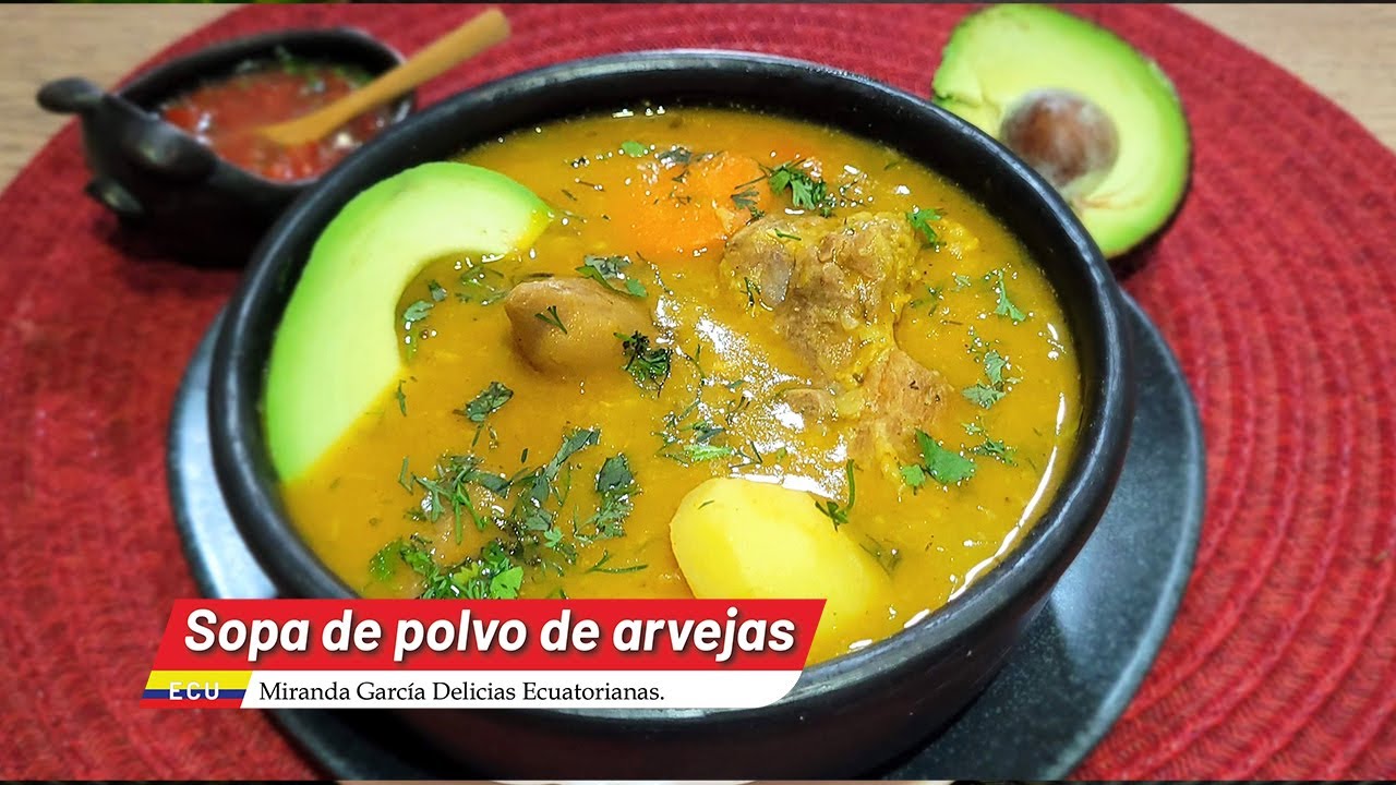 🇪🇨AUTÉNTICA SOPA ♨️🍲DE POLVO DE ARVEJAS‼️😘👌❤️🇪🇨