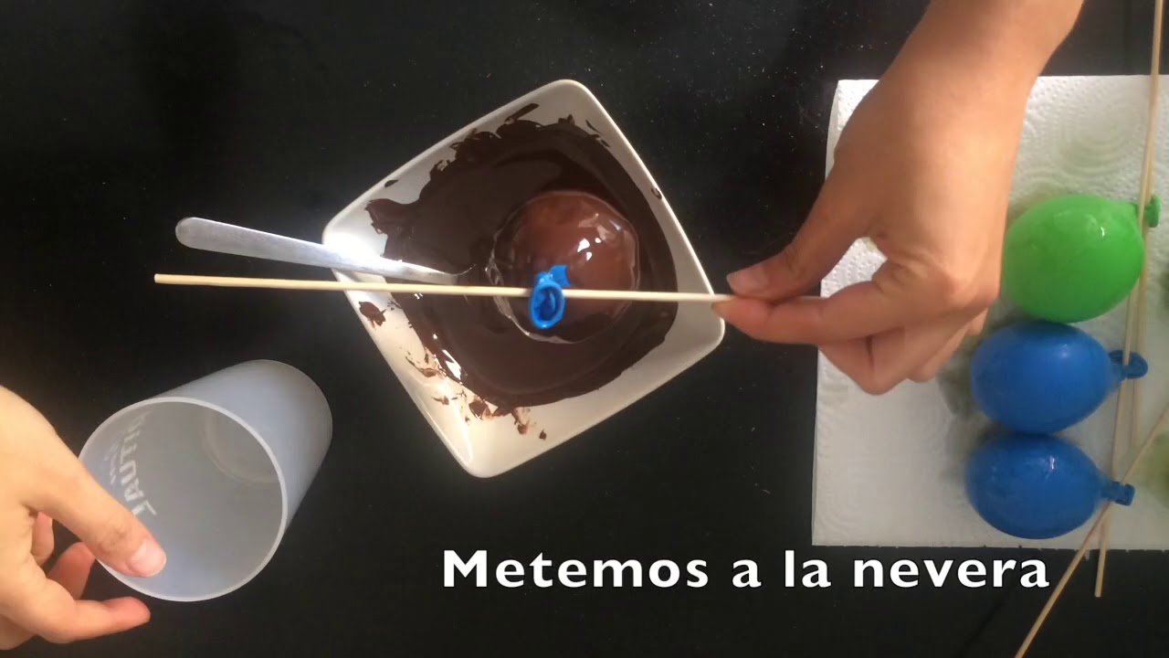 Cómo hacer huevos de chocolate ¡con globos!