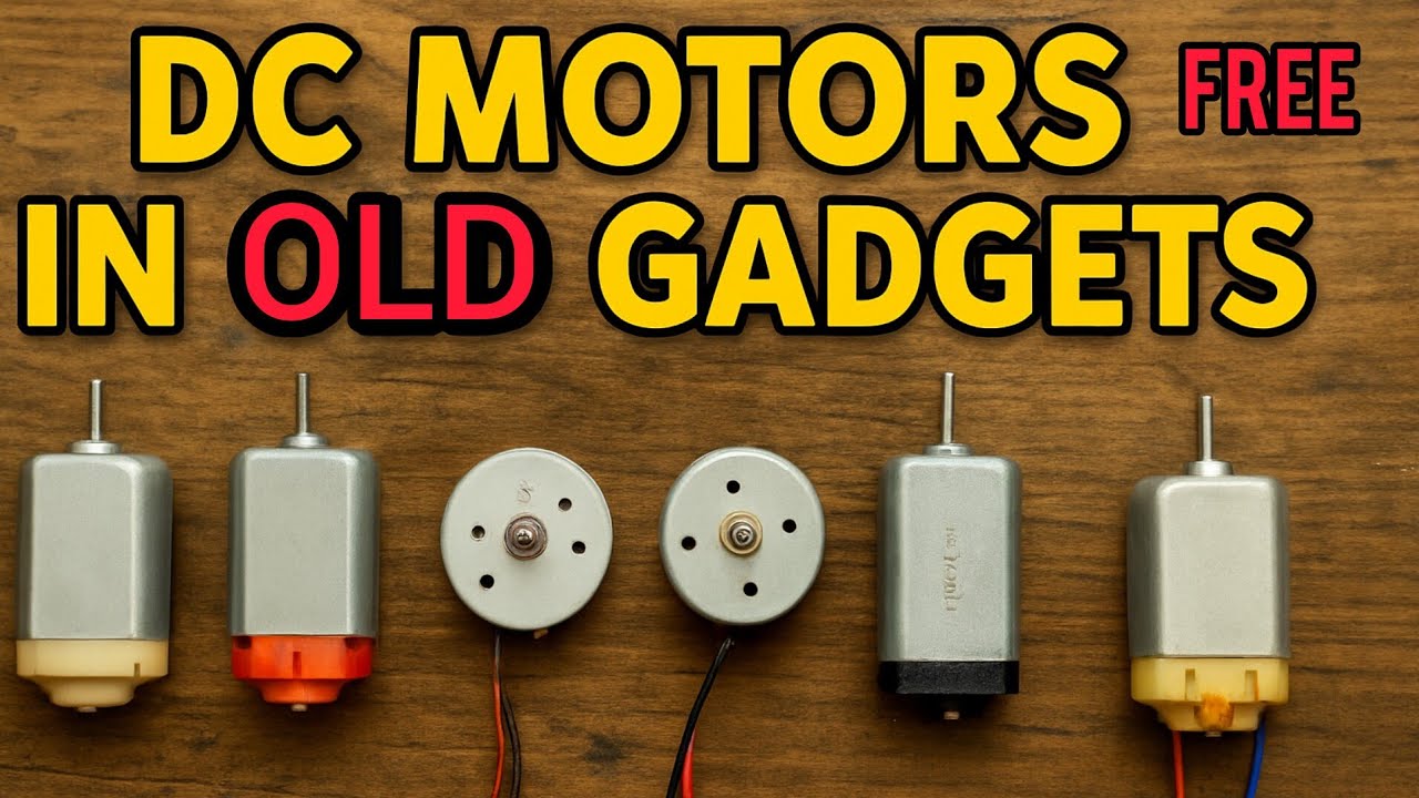 How I Found 7 DC Motors from Old Gadgets ⚡ | DIY Recycling Hack