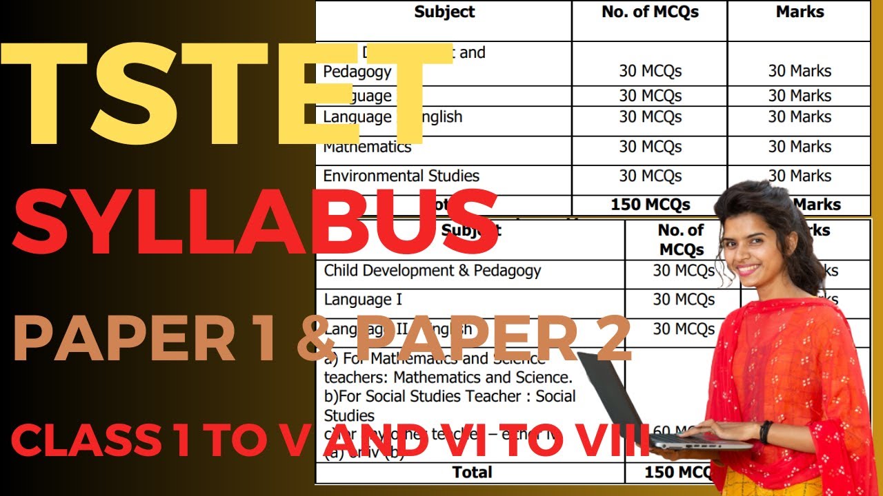 TSTET 2023 Syllabus Exam Pattern Paper 1 Paper 2 Syllabus #examdaystelugu #tstetlatestnewstoday