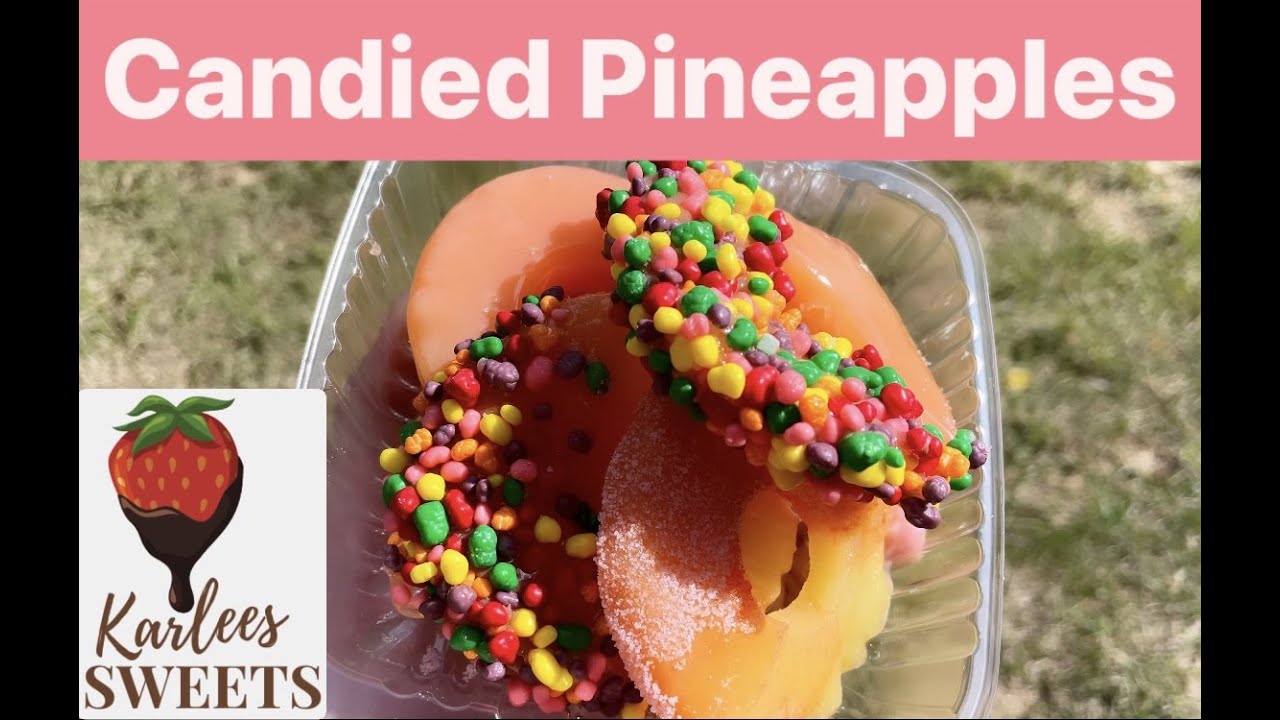 how to make candied pineapples | candied fruit | homemade candied fruit | nerds candied fruit