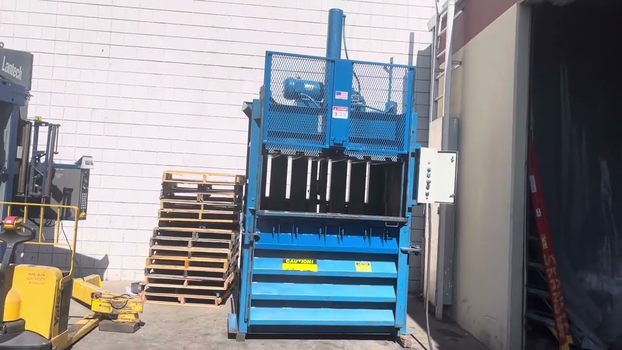 Marathon 10 HP Vertical Hydraulic Cardboard Baler Compactor V-6030HD