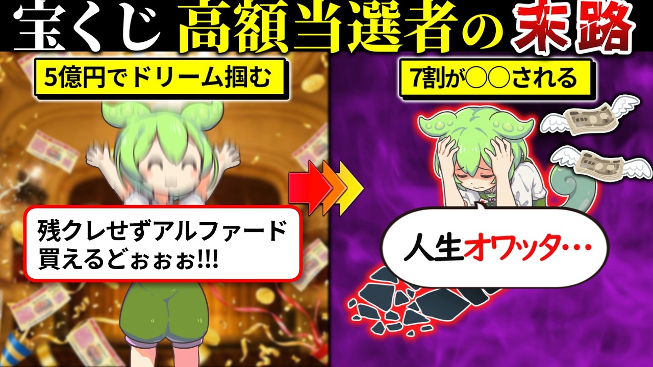 宝くじ高額当選者の末路