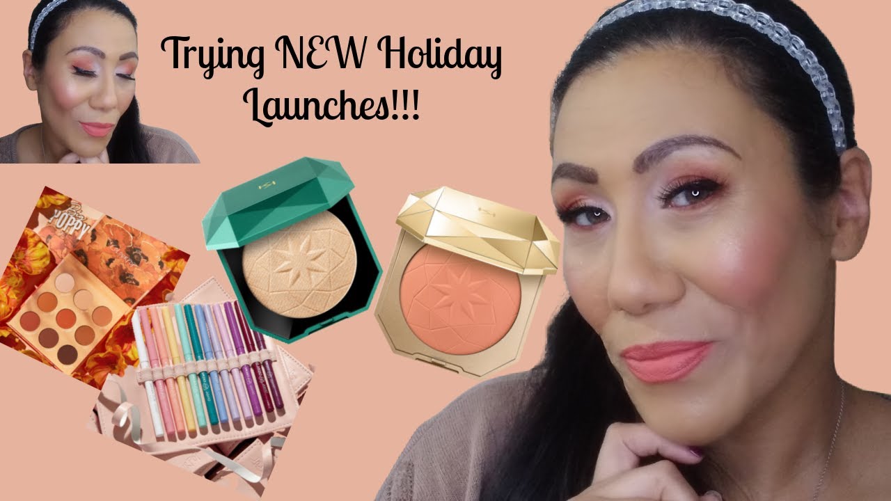 Trying NEW Holiday Launches!!! // Colourpop Big Poppy Palette, Kiko MIlano Holiday Gems