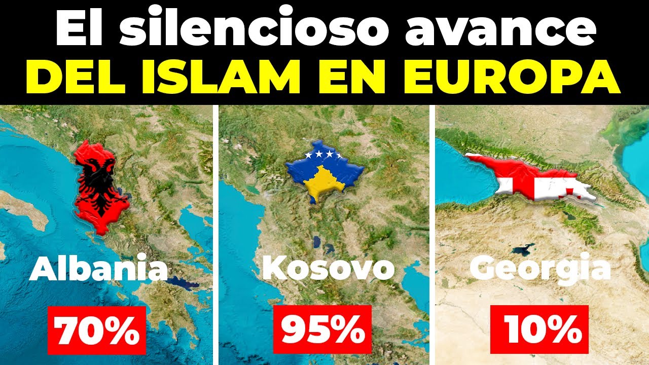 Los países europeos donde los Musulmanes plantaron su semilla