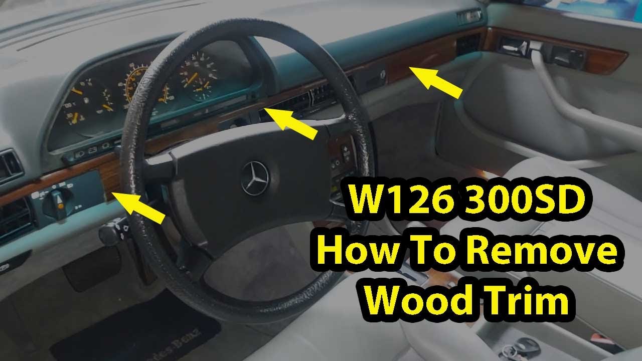 1985 Mercedes 300SD - Part 3 How To Remove Wood Trim