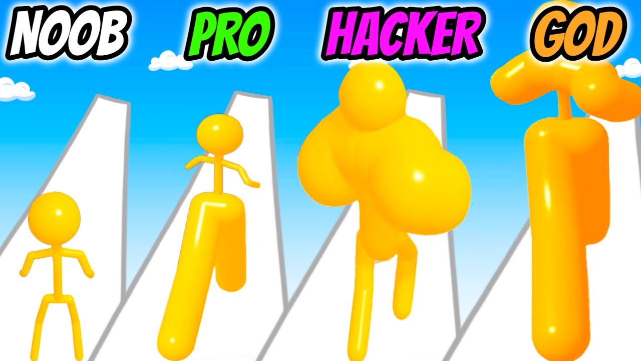 Blob Fighter: Level Up Runner - NOOB vs PRO vs HACKER vs GOD