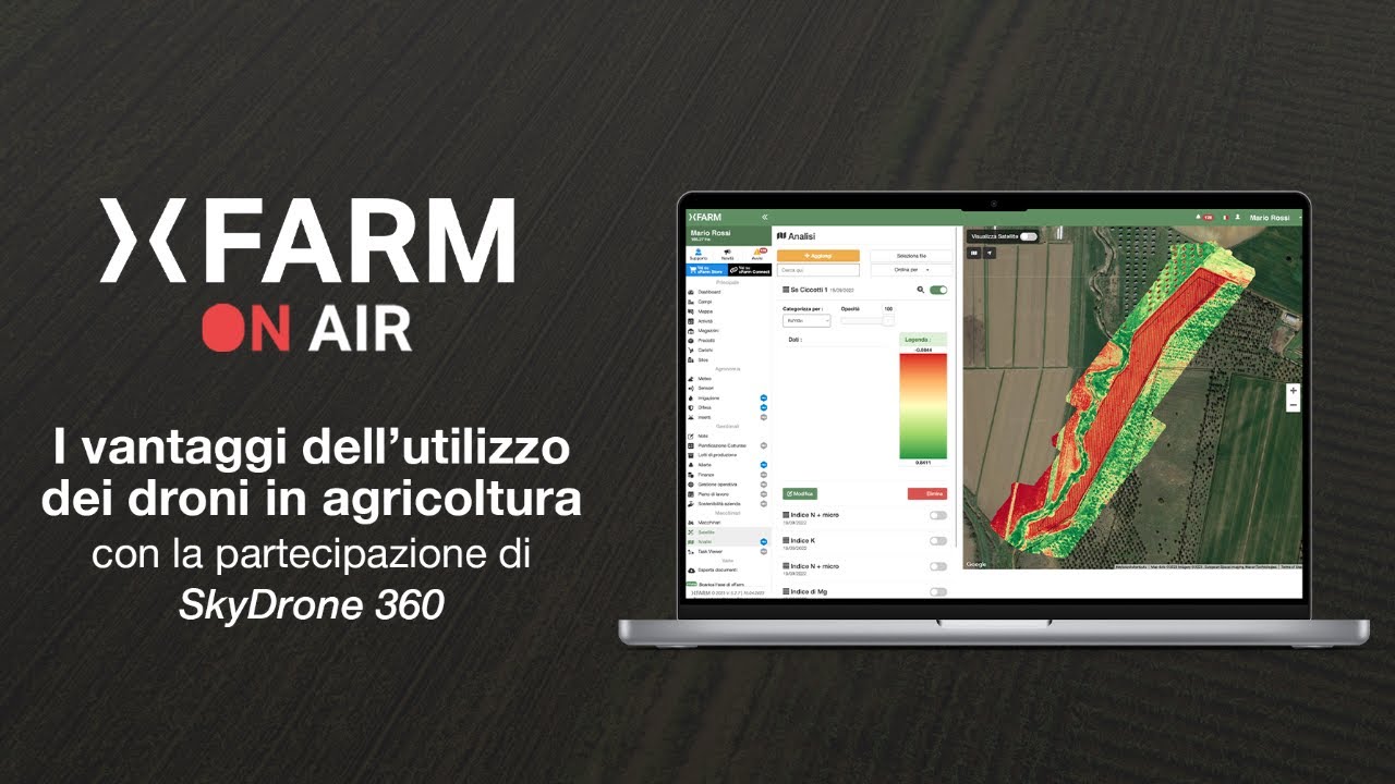 🚁 I vantaggi dell'utilizzo dei droni in agricoltura | xFarm On Air