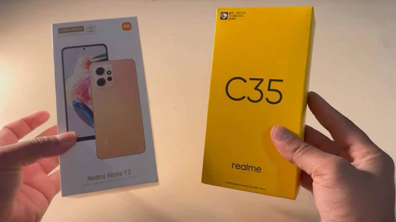 Redmi Note 12 4G Vs Realme C35 Unboxing and Comparison